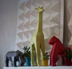 Papercraft animaux d'Afrique en origami 3D - Pack 4-en-1