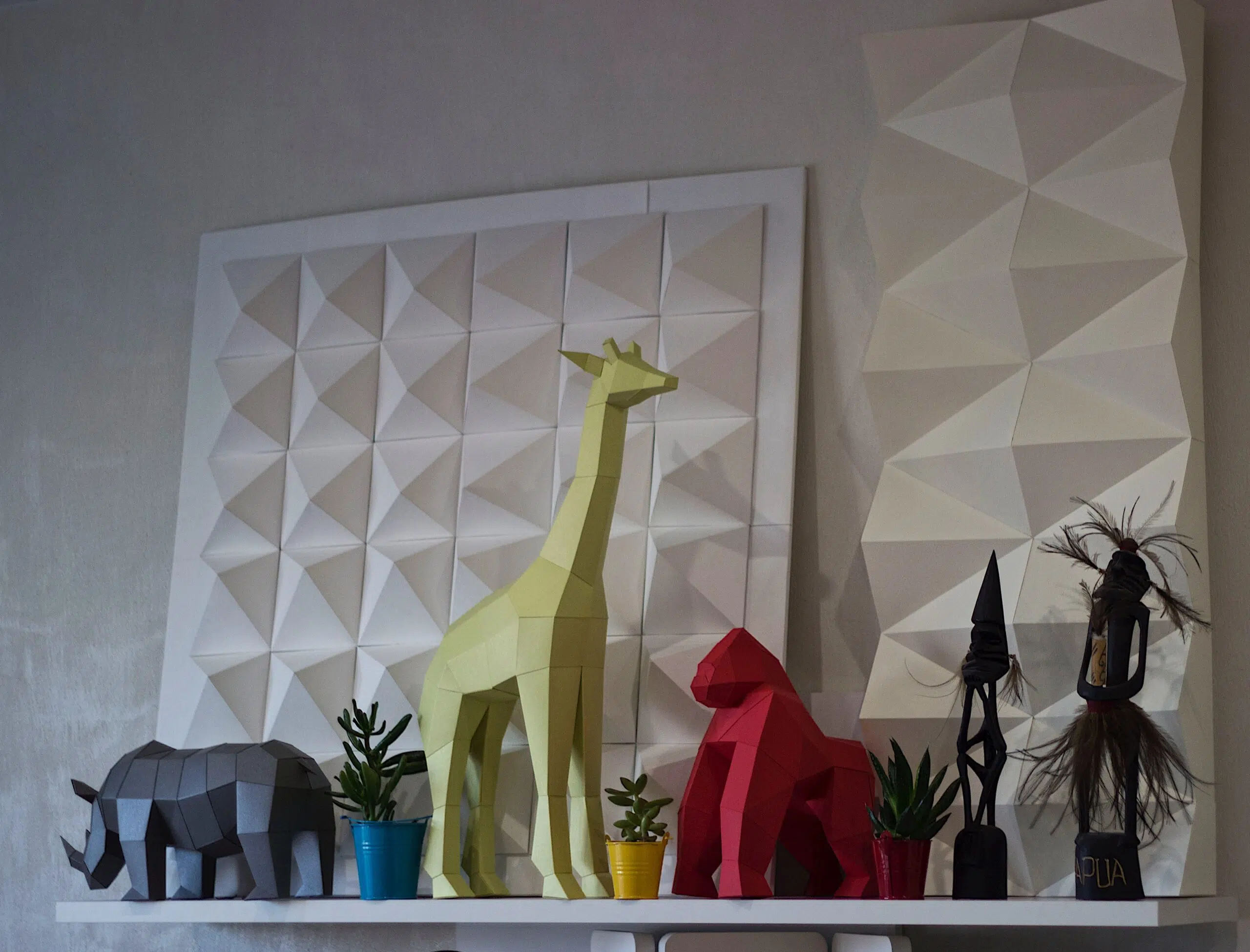 Papercraft Afrikaanse dieren in origami 3D - Pakket 4 - in - 1, weergave 35