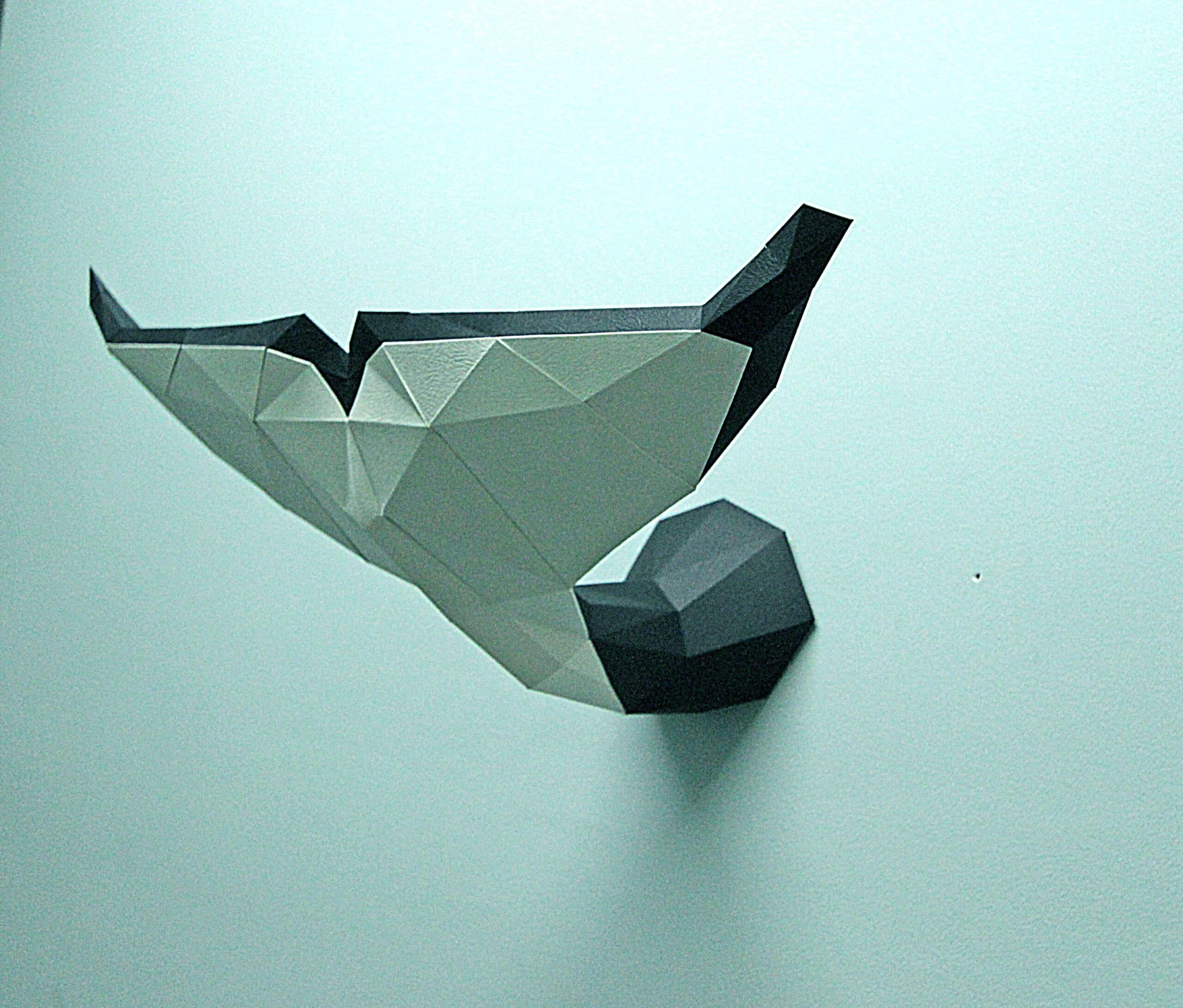 Papercraft coda d'orca in origami 3D Papercraft coda d'orca in origami 3D