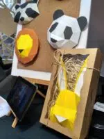 Pakket 3D dierenbaby’s in origami, weergave 5