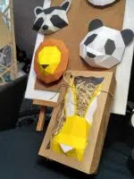 Pakket 3D dierenbaby’s in origami, weergave 7