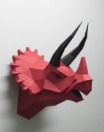Papercraft de dinossauros em origami 3D