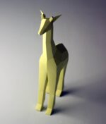 Papercraft animaux d'Afrique en origami 3D - Pack 4-en-1