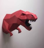 Papercraft de dinossauros em origami 3D