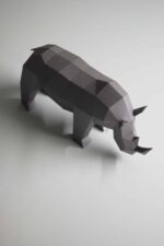 Papercraft animaux d'Afrique en origami 3D - Pack 4-en-1