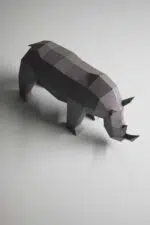 Papercraft Afrikaanse dieren in origami 3D - Pakket 4 - in - 1, weergave 26