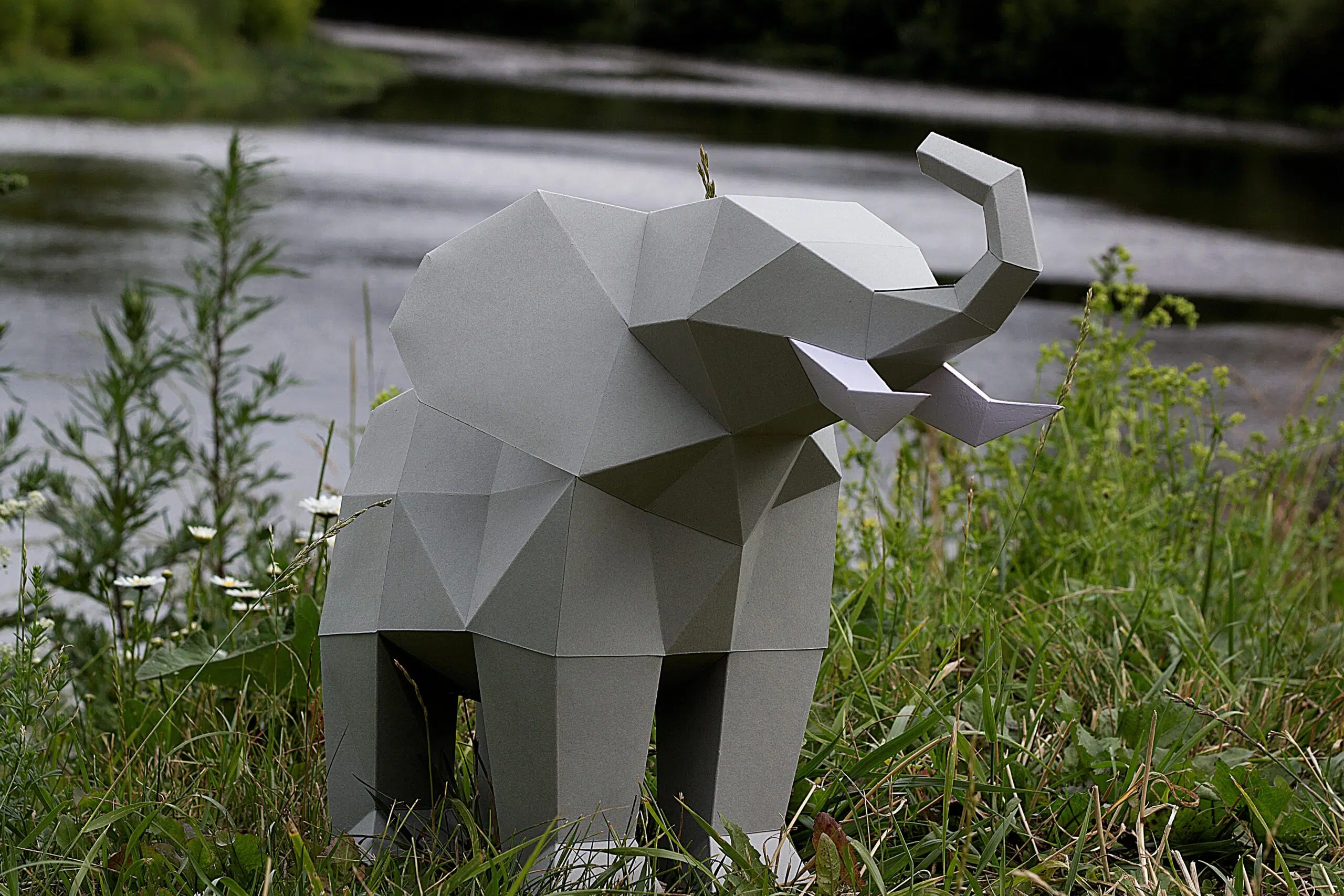 Papercraft Afrikaanse dieren in origami 3D - Pakket 4 - in - 1, weergave 17