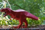 Papercraft de dinossauros em origami 3D