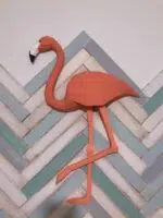 Kit de múltiples flamencos rosas en origami 3D