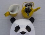 Papercraft de cabeza de panda en origami 3D