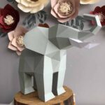 Papercraft animaux d'Afrique en origami 3D - Pack 4-en-1