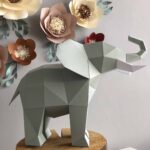 Papercraft animaux d'Afrique en origami 3D - Pack 4-en-1
