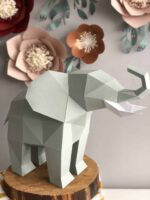 Papercraft animaux d'Afrique en origami 3D - Pack 4-en-1