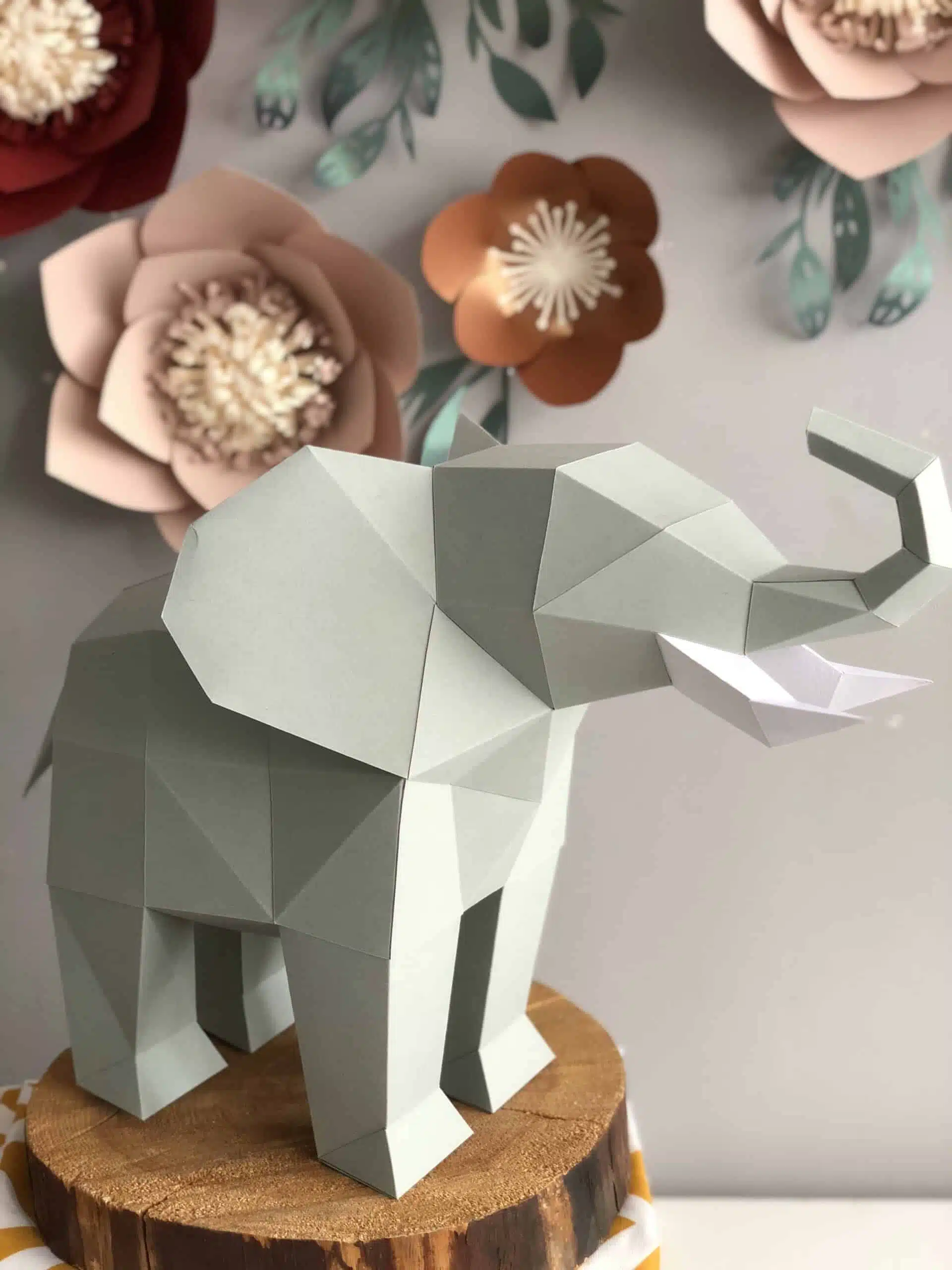 Papercraft Afrikaanse dieren in origami 3D - Pakket 4 - in - 1, weergave 25