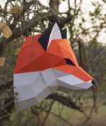 Papercraft trophée tête de renard en origami
