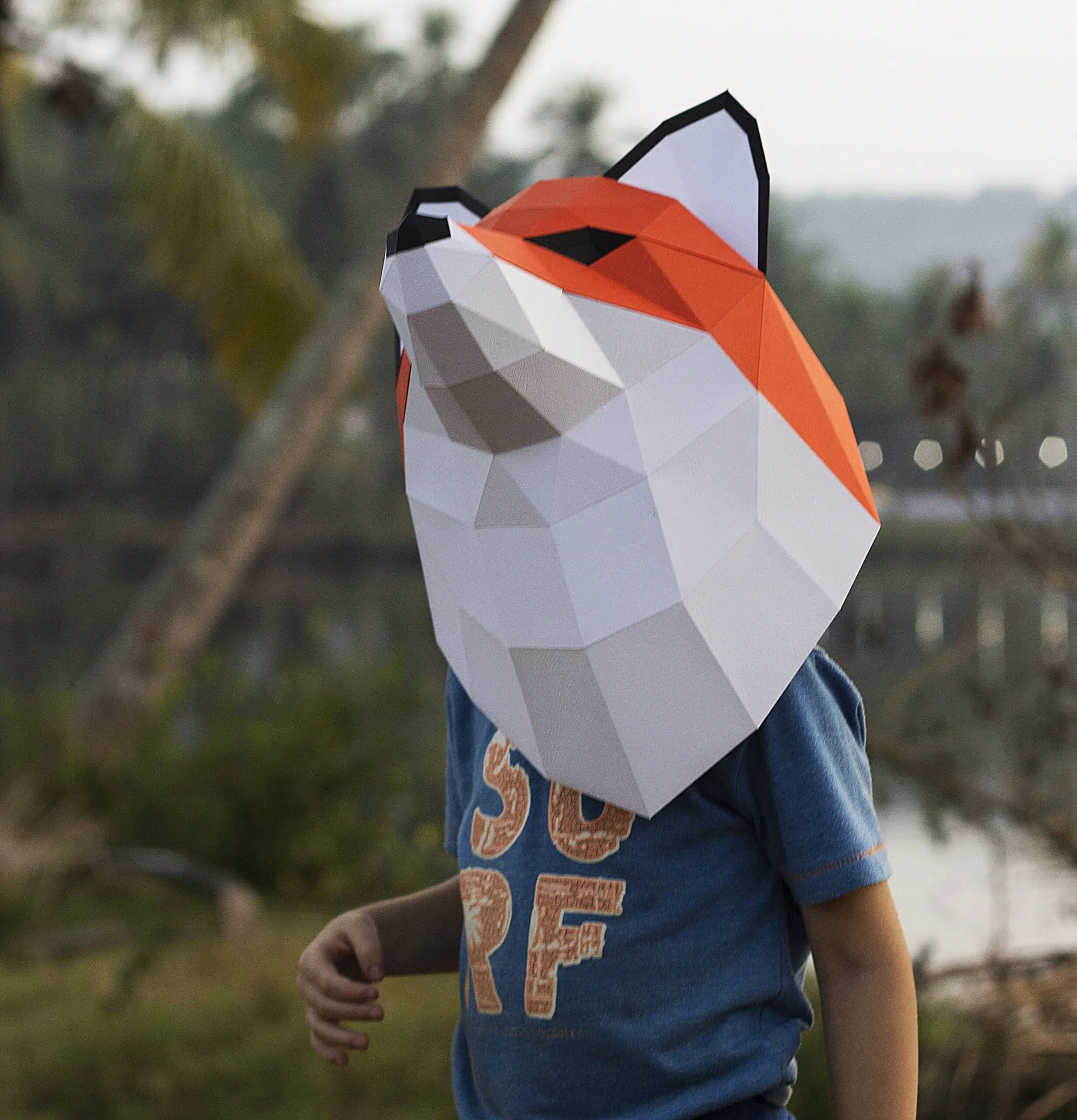 Voskop papercraft trofee 3D origami, weergave 13