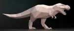 Papercraft T-Rex Tyrannosaurus 3D origami, weergave 19