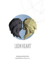 Papercraft lion head in 3D origami