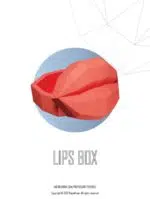 3D origami dozen hart en lippen, weergave 5