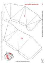 Papercraft tête de tapir malais en origami