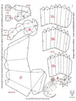 Papercraft mono sobre banana en origami