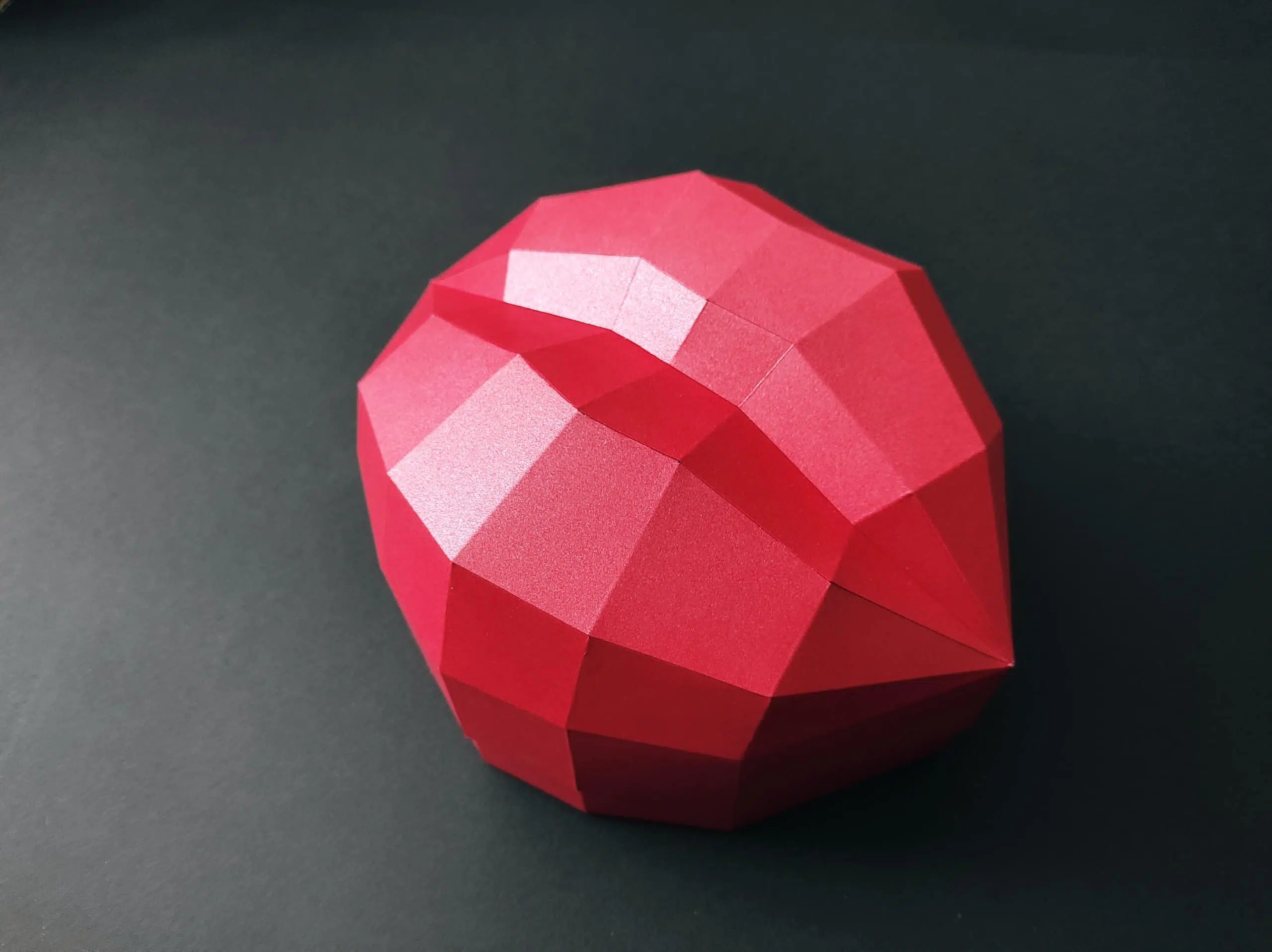 3D origami dozen hart en lippen, weergave 8