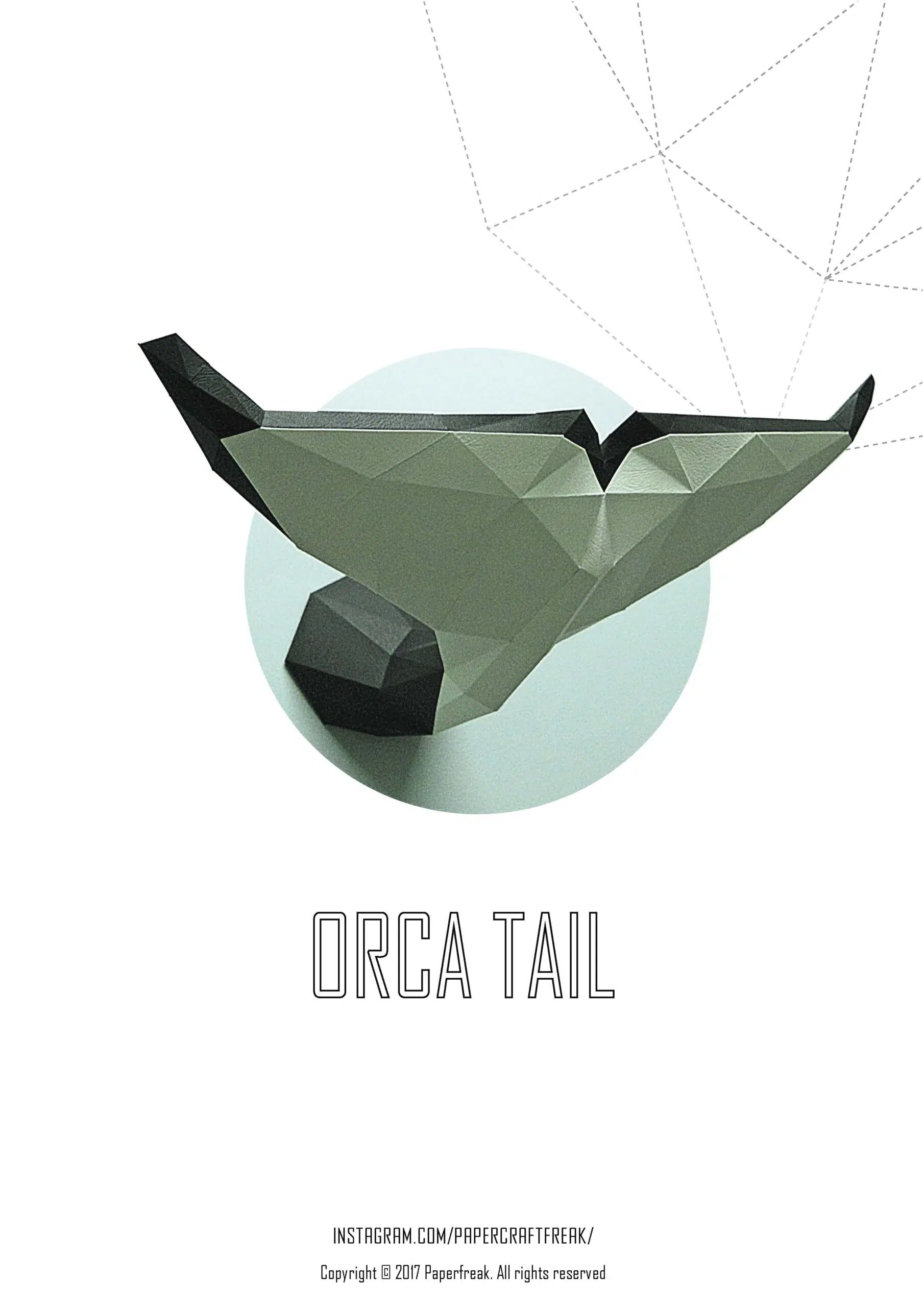 Origami 3D vissenstaarten set - low-poly DIY, weergave 5