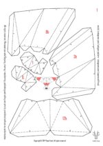 Papercraft de queue d'orque en origami 3D