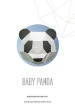 Pakket 3D dierenbaby’s in origami, weergave 14