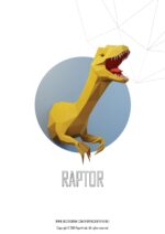 Papercraft de dinossauros em origami 3D