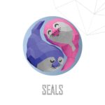 Papercraft Yin Yang seals in 3D origami