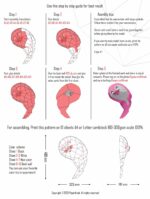 Papercraft Yin Yang seals in 3D origami