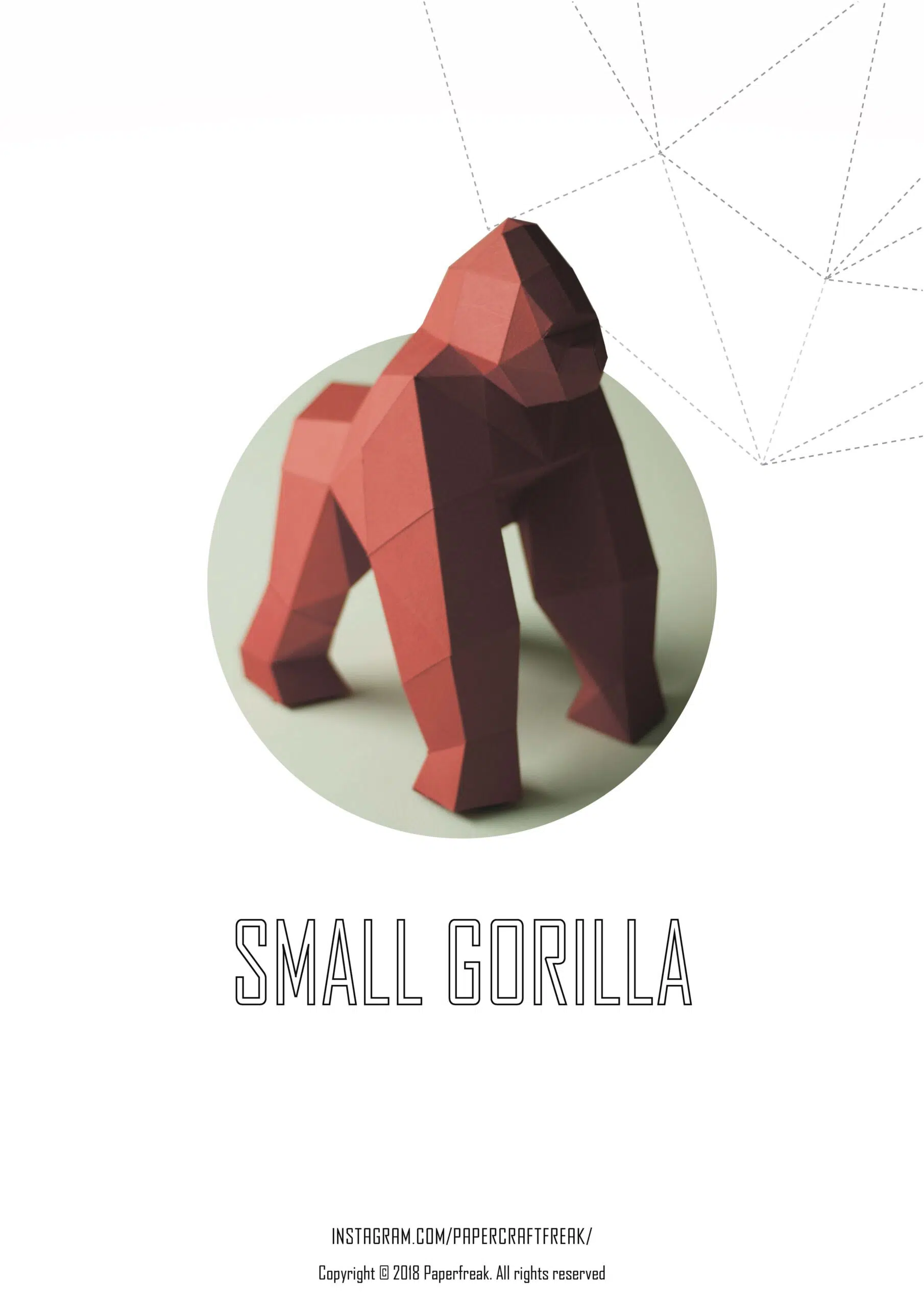 Papercraft Afrikaanse dieren in origami 3D - Pakket 4 - in - 1, weergave 10