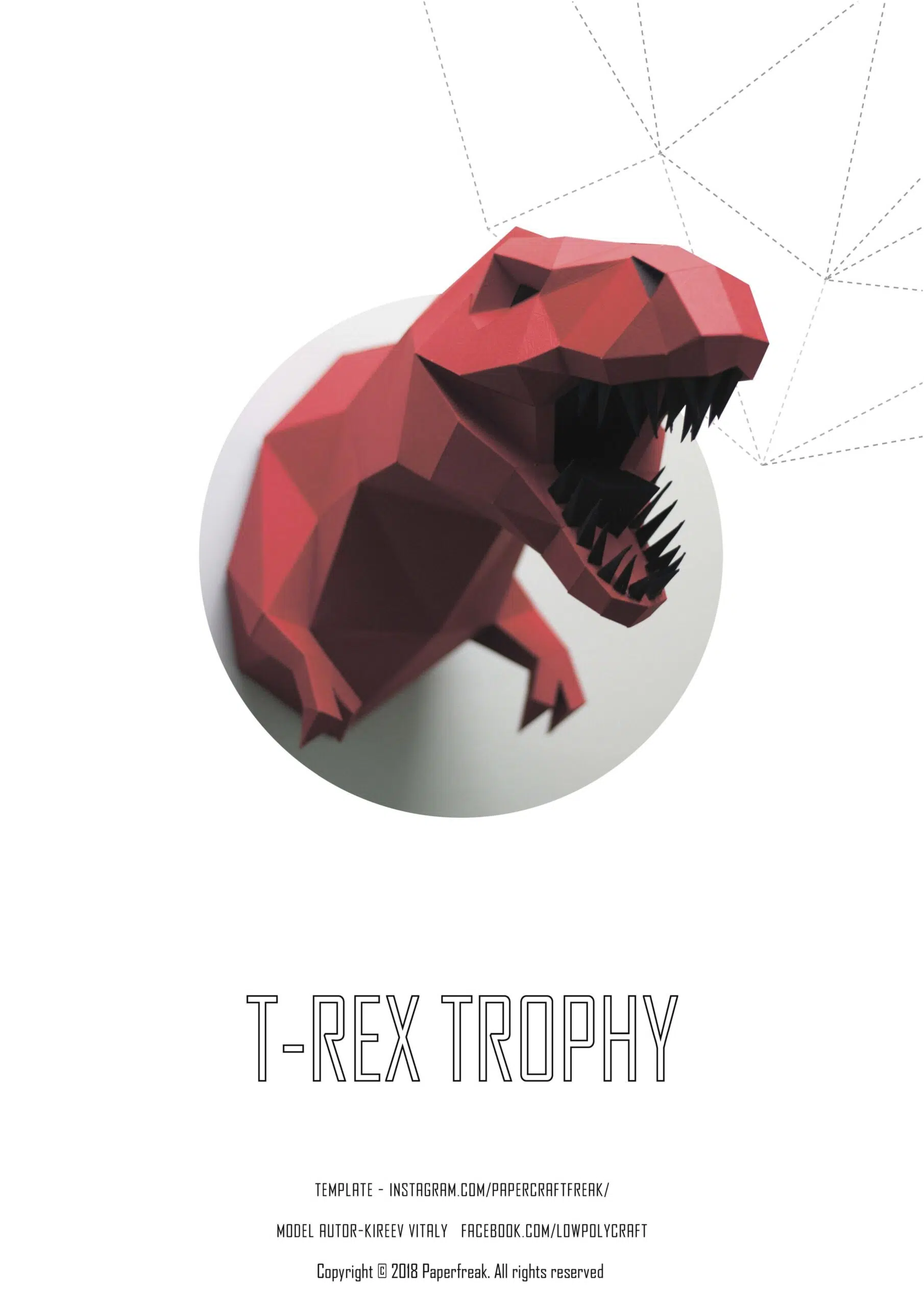 Dinosaurs papercraft 3D, weergave 8