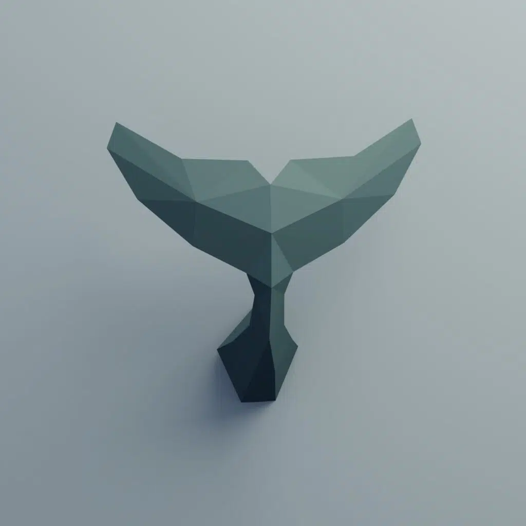 Origami 3D vissenstaarten set - low-poly DIY, weergave 2