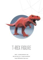 Papercraft de dinossauros em origami 3D