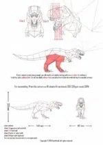 Dinosaurs papercraft 3D, weergave 12