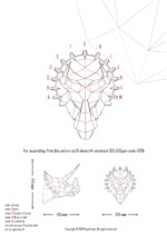 Papercraft de dinossauros em origami 3D