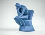 Papercraft do Pensador em origami