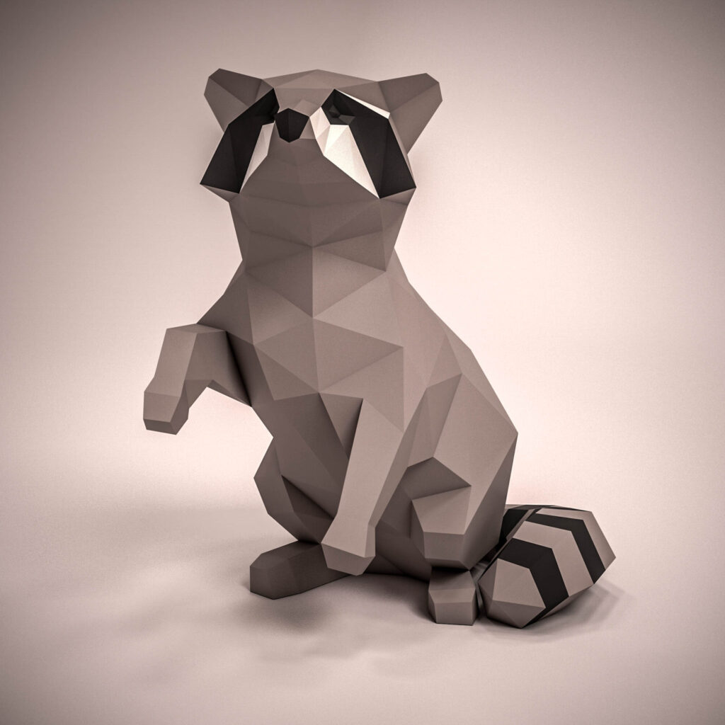 Papercraft von Königlicher Affenkopf in 3D-Origami