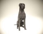 Papercraft di cane tedesco in origami