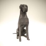 Papercraft di cane tedesco in origami