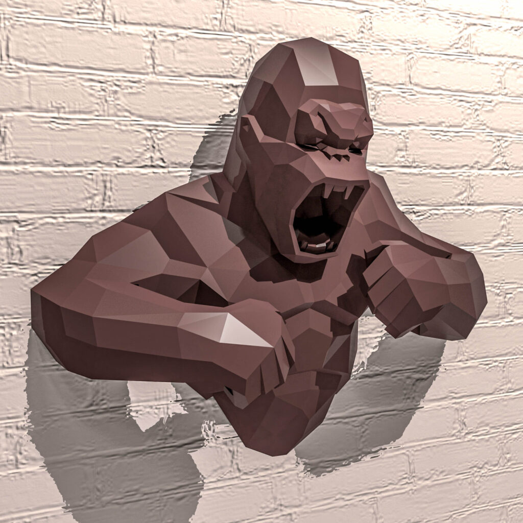 Papercraft de lièvre en origami 3D