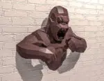 Papercraft torse de Kong en origami 3D, modèle 3D