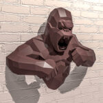 Papercraft torse de Kong en origami 3D
