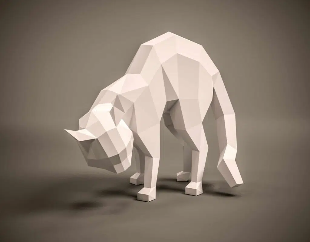 Mario 3D papercraft template, view 2
