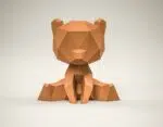 Papercraft de ursinho em origami 3D