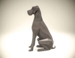Papercraft di cane tedesco in origami
