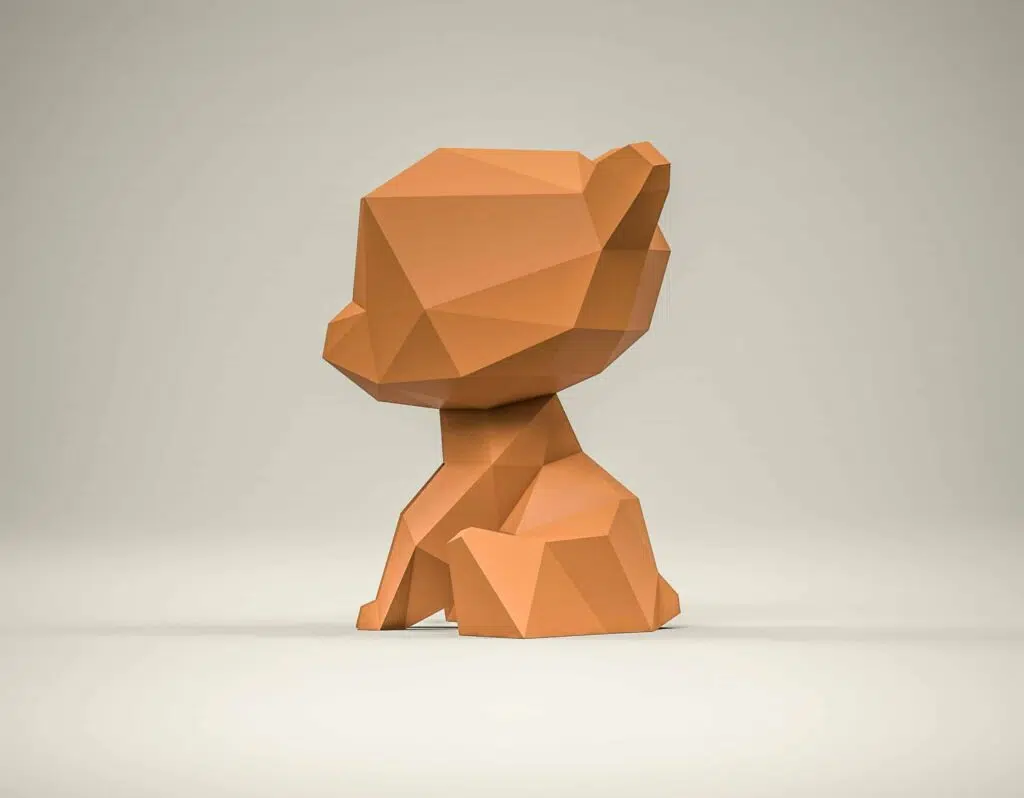 Papercraft de ursinho em origami 3D