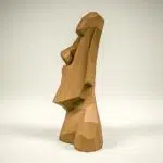Origami Moai Head Papercraft